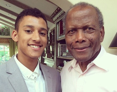 Tyler and Sidney Poitier